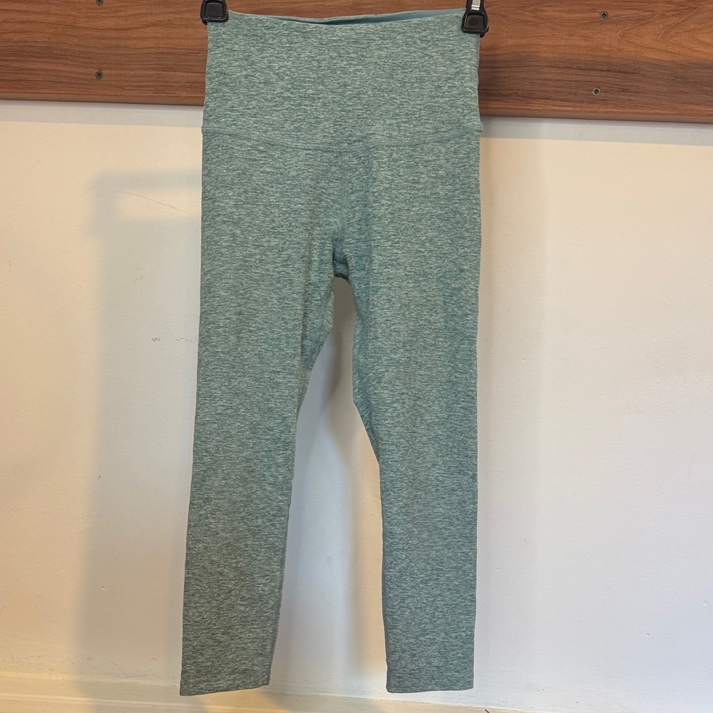 Beyond Yoga Heathered Sage High-Rise Leggings